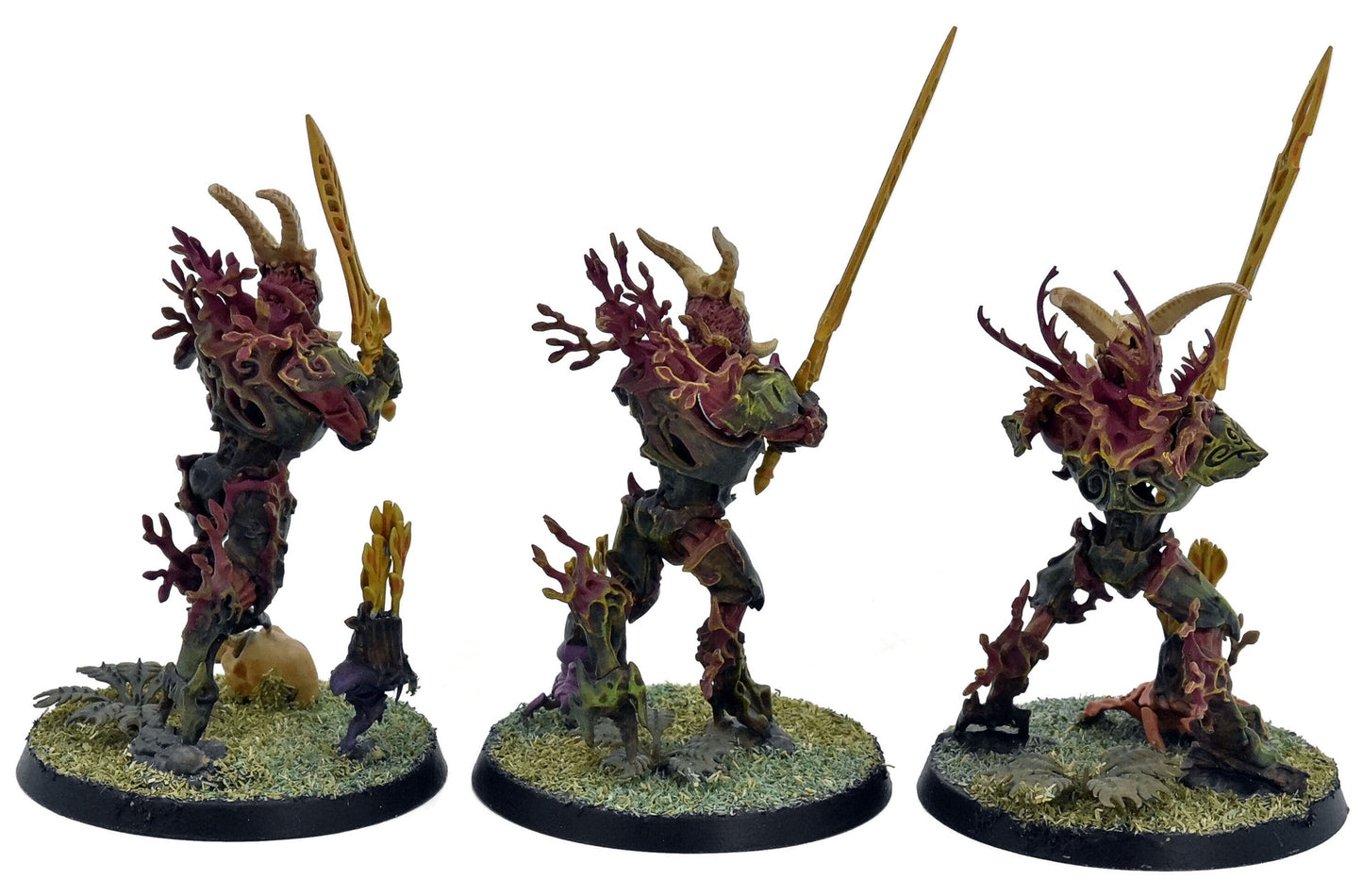 SYLVANETH 3 Kurnoth Hunters #1 PRO PAINTED Warhammer Sigmar 0073