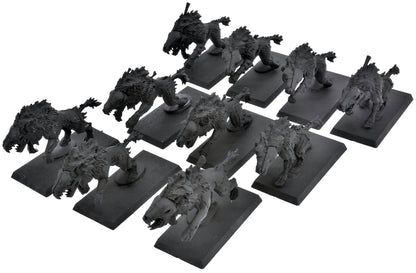 SOULBLIGHT GRAVELORDS 10 Dire Wolves #1 Warhammer Sigmar 4009