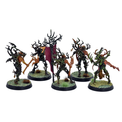 SYLVANETH 5 Tree Revenants #3 PRO PAINTED Warhammer Sigmar 0110