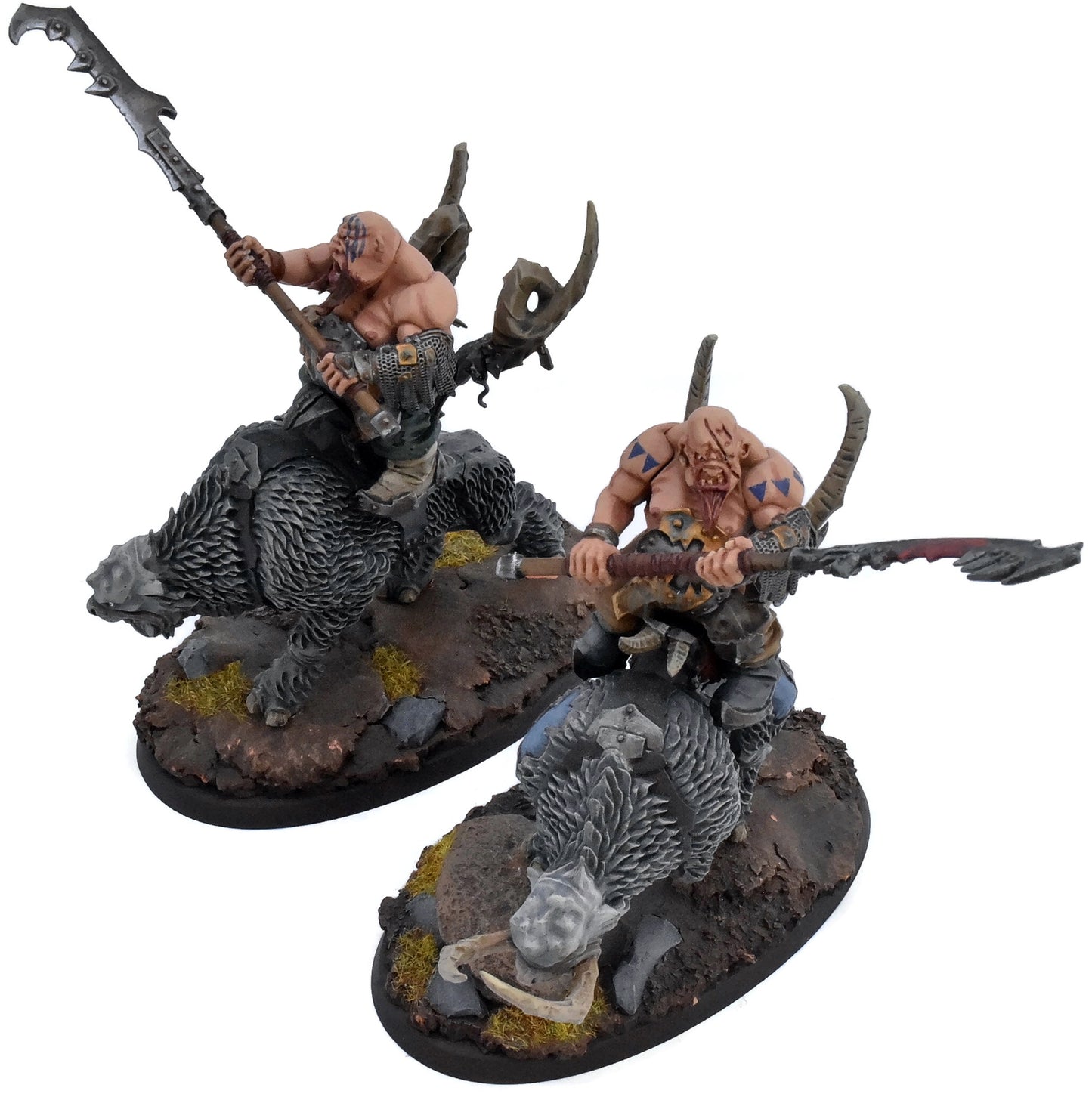 OGOR MAWTRIBES 2 Mournfang Pack #7 WELL PAINTED Warhammer Sigmar 4115
