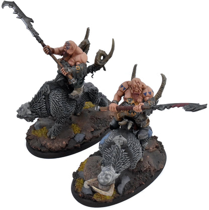 OGOR MAWTRIBES 2 Mournfang Pack #7 WELL PAINTED Warhammer Sigmar 4115