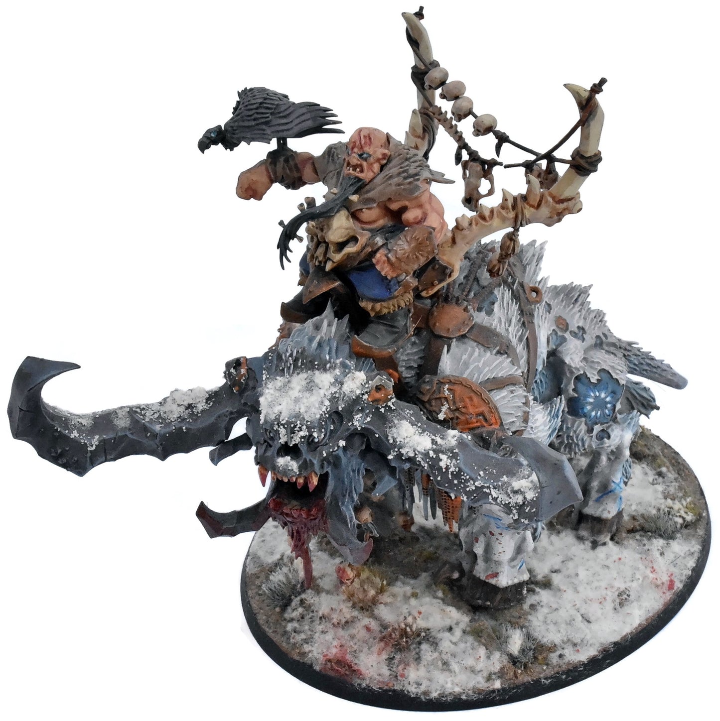 OGOR MAWTRIBES Frostlord On Stonehorn #1 WELL PAINTED Warhammer Sigmar 4122