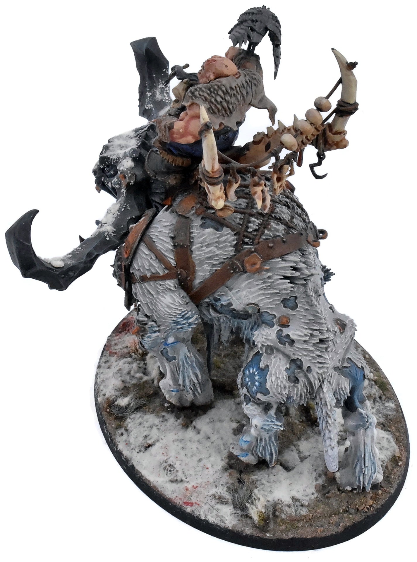 OGOR MAWTRIBES Frostlord On Stonehorn #1 WELL PAINTED Warhammer Sigmar 4122