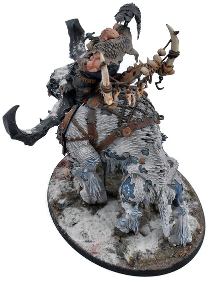 OGOR MAWTRIBES Frostlord On Stonehorn #1 WELL PAINTED Warhammer Sigmar 4122