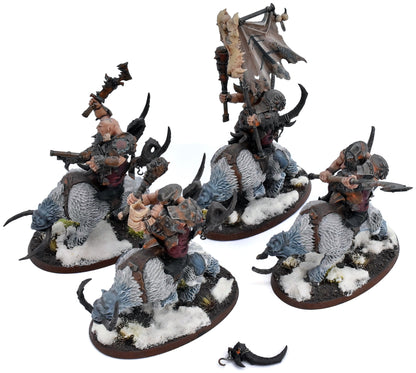 OGOR MAWTRIBES 4 Mournfang Pack #6 WELL PAINTED Warhammer Sigmar 4139