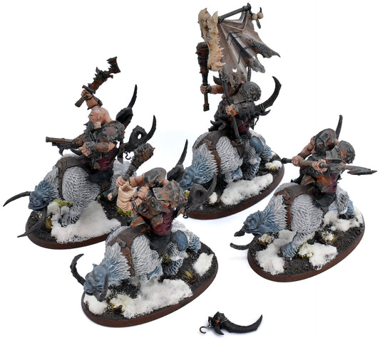 OGOR MAWTRIBES 4 Mournfang Pack #6 WELL PAINTED Warhammer Sigmar 4139
