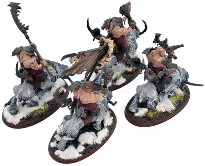 OGOR MAWTRIBES 4 Mournfang Pack #6 WELL PAINTED Warhammer Sigmar 4139