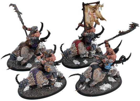 OGOR MAWTRIBES 4 Mournfang Pack #4 WELL PAINTED Warhammer Sigmar 4160