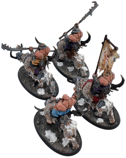 OGOR MAWTRIBES 4 Mournfang Pack #4 WELL PAINTED Warhammer Sigmar 4160