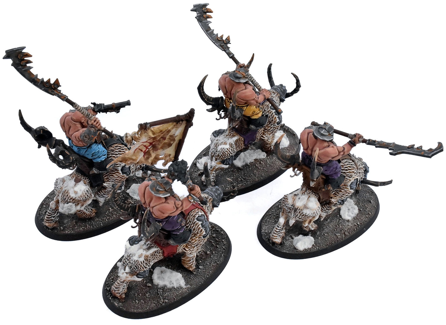 OGOR MAWTRIBES 4 Mournfang Pack #4 WELL PAINTED Warhammer Sigmar 4160