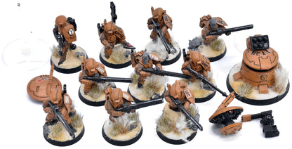 TAU EMPIRE 10 Fire Warriors #1 WELL PAINTED Warhammer 40K 4207