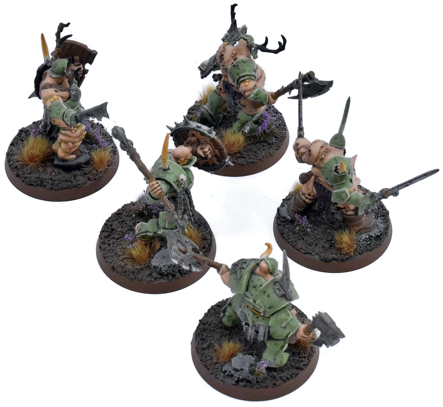 MAGGOTKIN OF NURGLE 5 Putrid Blightking #1 WELL PAINTED Warhammer Sigmar 4221