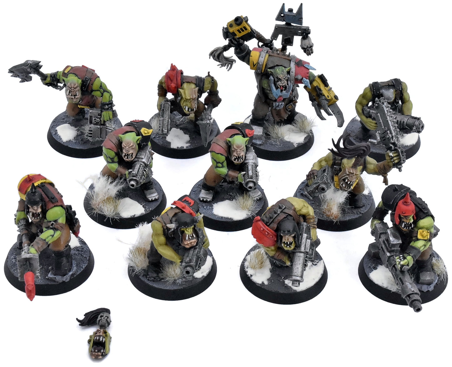 ORKS 11 Boyz #3 WELL PAINTED Warhammer 40K 4269