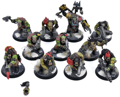 ORKS 11 Boyz #3 WELL PAINTED Warhammer 40K 4269