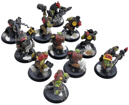 ORKS 11 Boyz #3 WELL PAINTED Warhammer 40K 4269