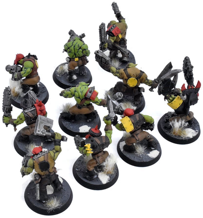 ORKS 10 Boyz #1 WELL PAINTED Warhammer 40K 4283