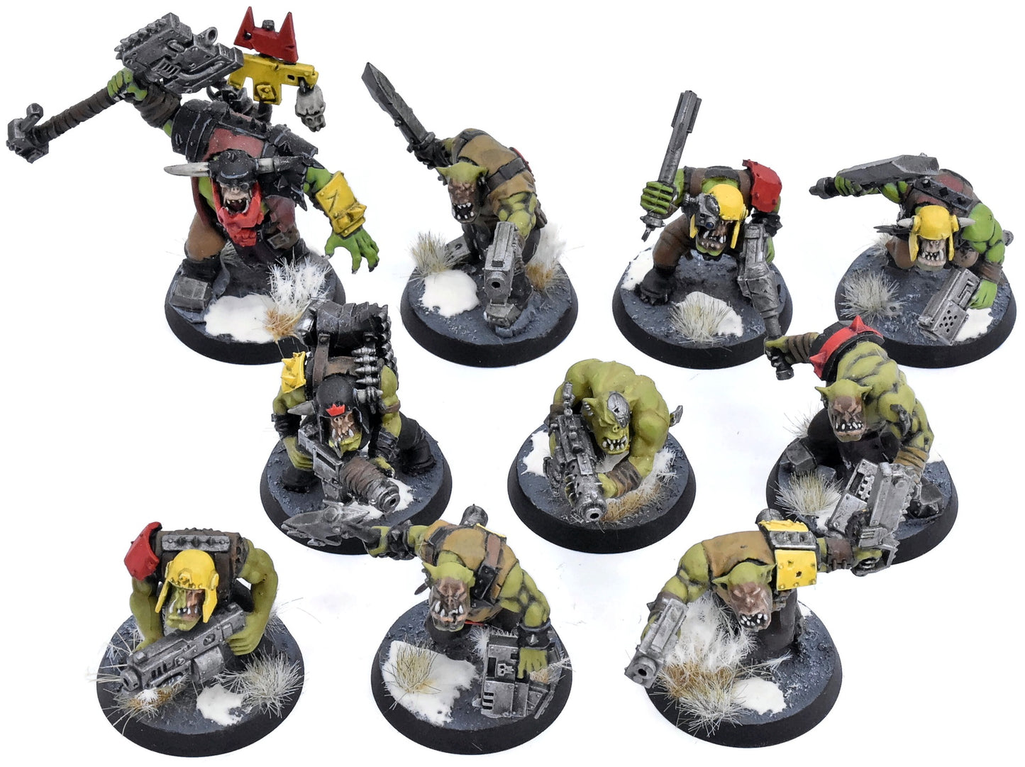 ORKS 10 Boyz #2 WELL PAINTED Warhammer 40K 4436