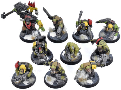 ORKS 10 Boyz #2 WELL PAINTED Warhammer 40K 4436