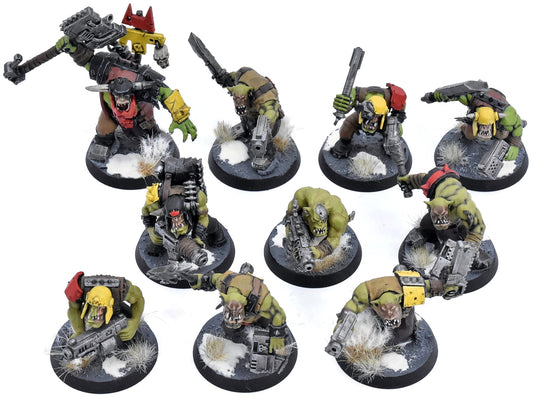 ORKS 10 Boyz #2 WELL PAINTED Warhammer 40K 4436