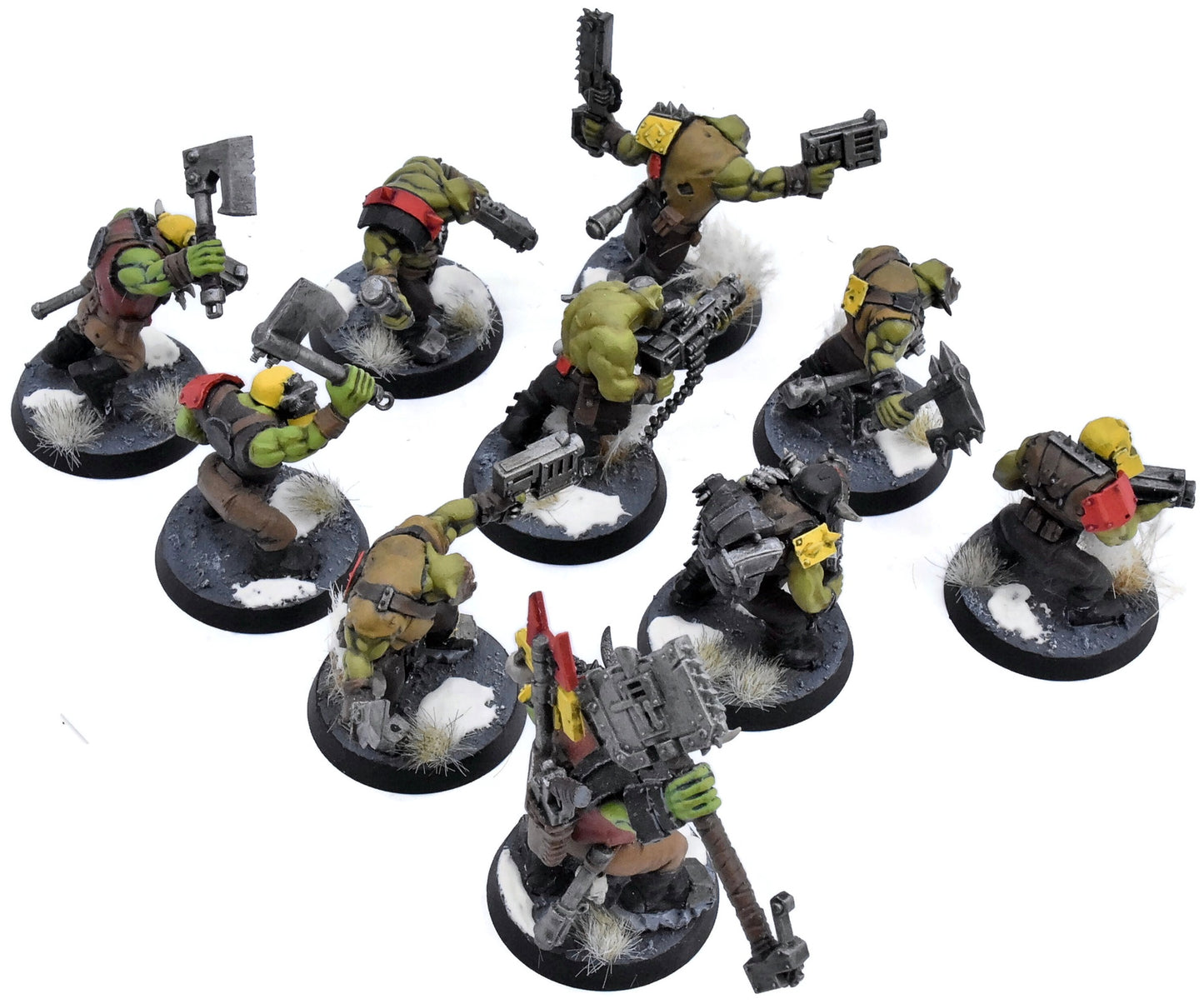 ORKS 10 Boyz #2 WELL PAINTED Warhammer 40K 4436