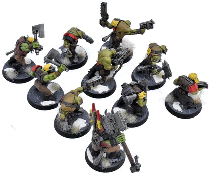 ORKS 10 Boyz #2 WELL PAINTED Warhammer 40K 4436