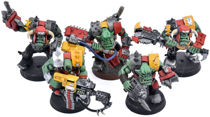 ORKS 5 Ork Nobz #2 INCOMPLETE Warhammer 40K Missing Head 4641