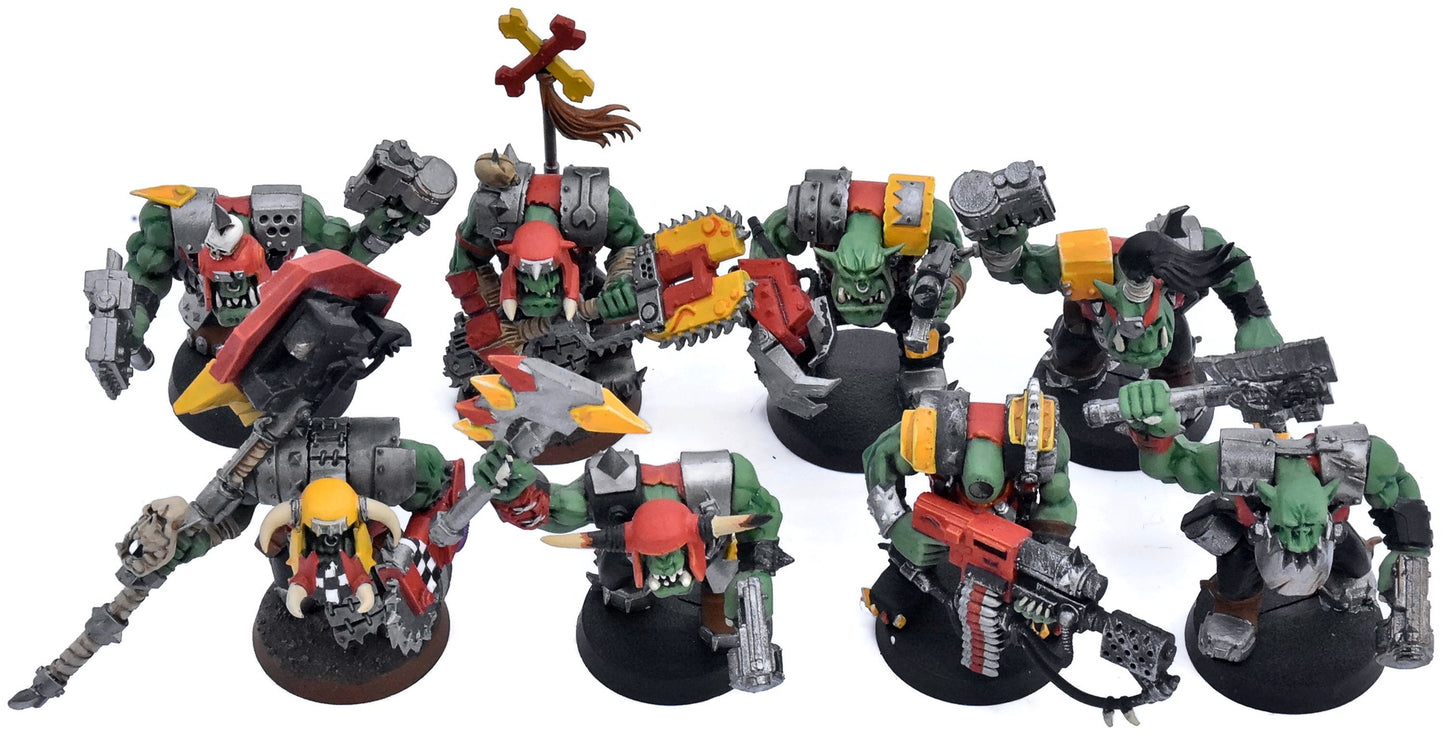 ORKS 8 Ork Nobz #3 INCOMPLETE Warhammer 40K Missing Head backpacks 4665