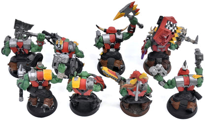ORKS 8 Ork Nobz #3 INCOMPLETE Warhammer 40K Missing Head backpacks 4665