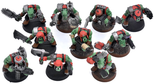 ORKS 10 Boyz #15 WELL PAINTED Warhammer 40K 4917