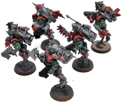 ORKS 5 Stormboyz #1 WELL PAINTED Warhammer 40K 4948
