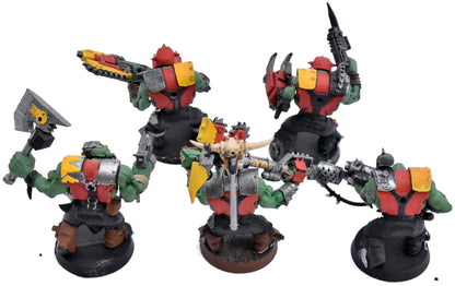ORKS 5 Nobz #1 INCOMPLETE Warhammer 40K missing head 4986