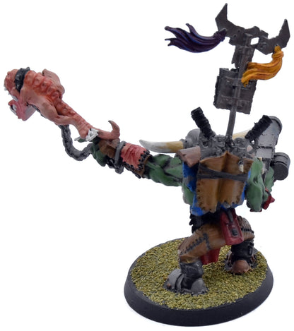 ORKS Warboss With Attack Squig #1 METAL Warhammer 40K 5006