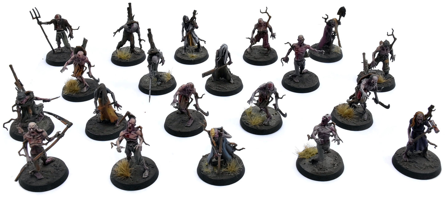 SOULBLIGHT GRAVELORDS 20 Deadwalker Zombies #2 PRO PAINTED Warhammer Sigmar 5532