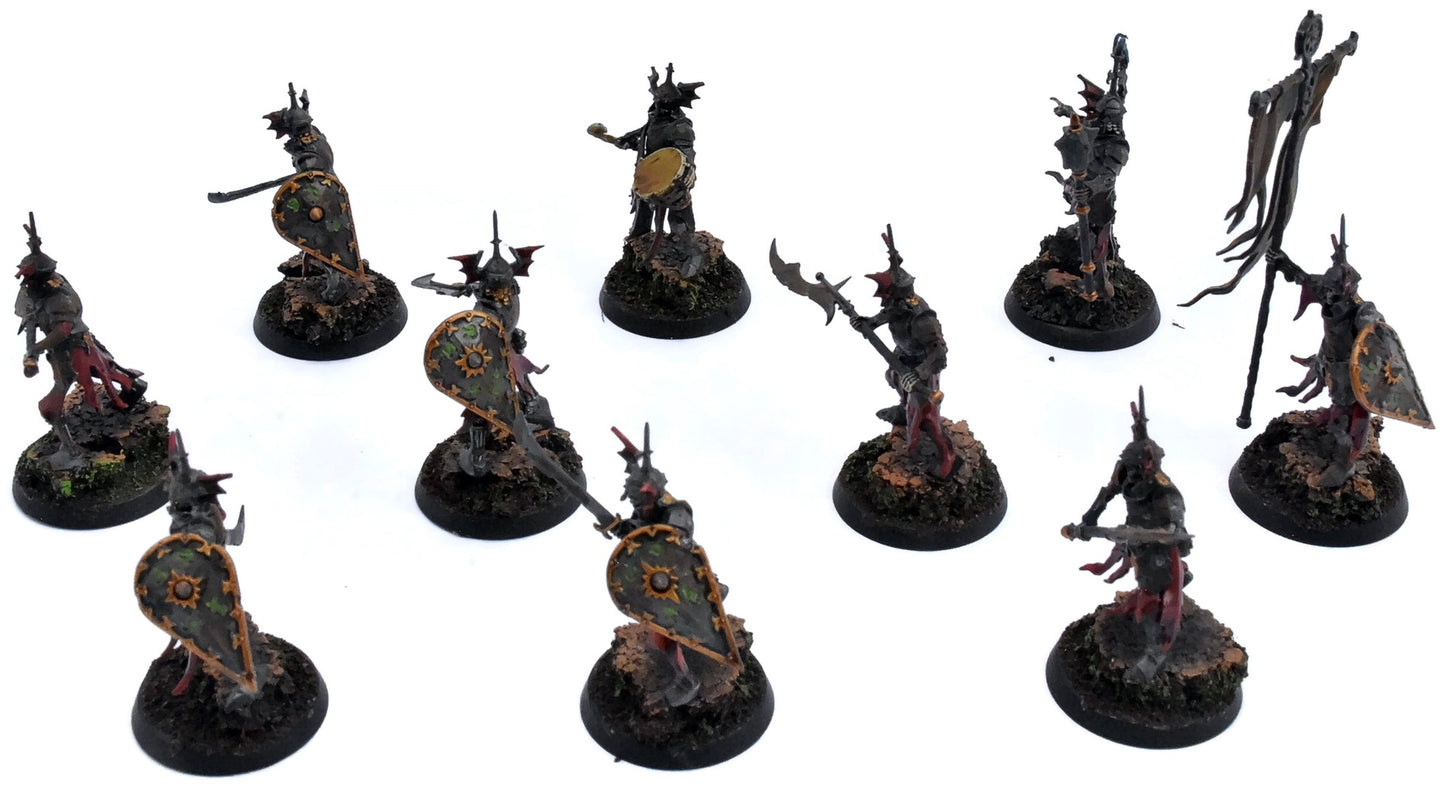 SOULBLIGHT GRAVELORDS 10 Barrow Guard #2 PRO PAINTED Warhammer Sigmar 5631