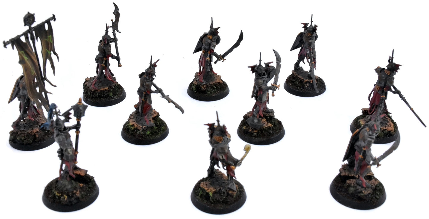 SOULBLIGHT GRAVELORDS 10 Barrow Guard #2 PRO PAINTED Warhammer Sigmar 5631