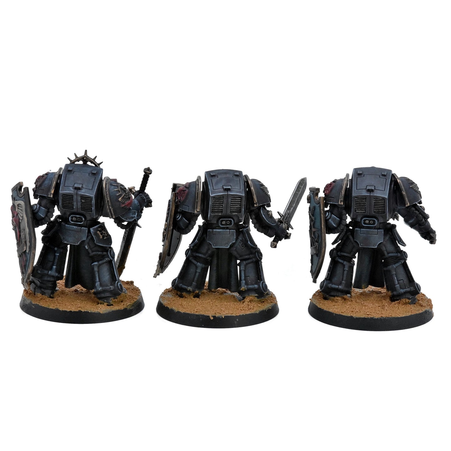 DARK ANGELS 5 Deathwing Knights #1 WELL PAINTED Warhammer 40K 1599