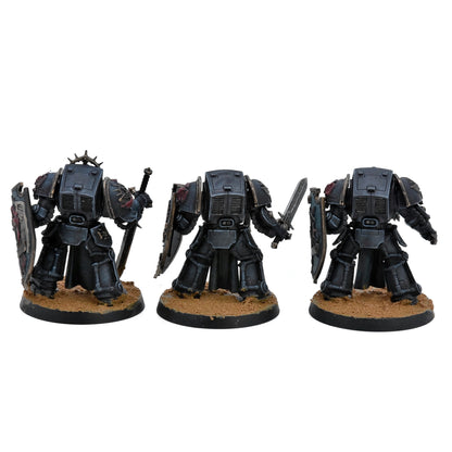 DARK ANGELS 5 Deathwing Knights #1 WELL PAINTED Warhammer 40K 1599