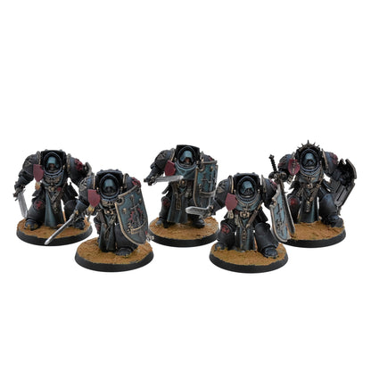 DARK ANGELS 5 Deathwing Knights #1 WELL PAINTED Warhammer 40K 1599