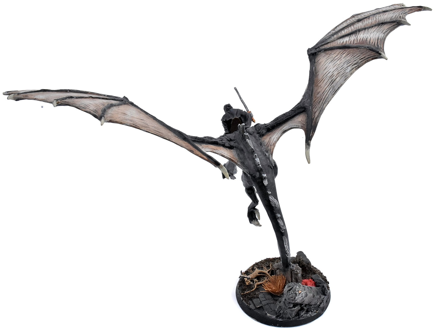MIDDLE EARTH Winged Nazgul #1 METAL WELL PAINTED LOTR 5785