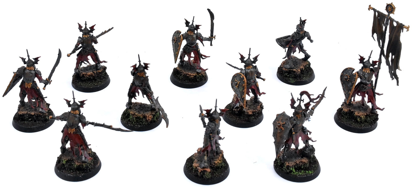 SOULBLIGHT GRAVELORDS 10 Barrow Guard #1 PRO PAINTED Warhammer Sigmar 5815