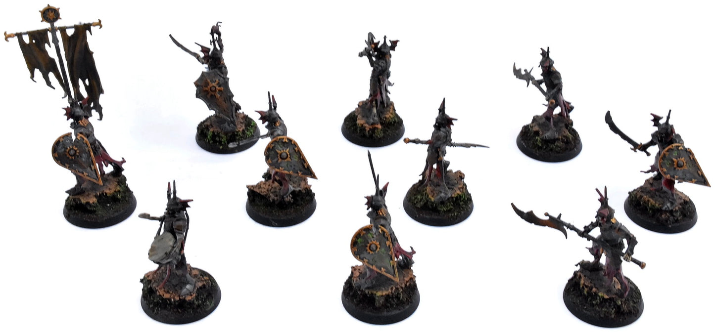 SOULBLIGHT GRAVELORDS 10 Barrow Guard #1 PRO PAINTED Warhammer Sigmar 5815