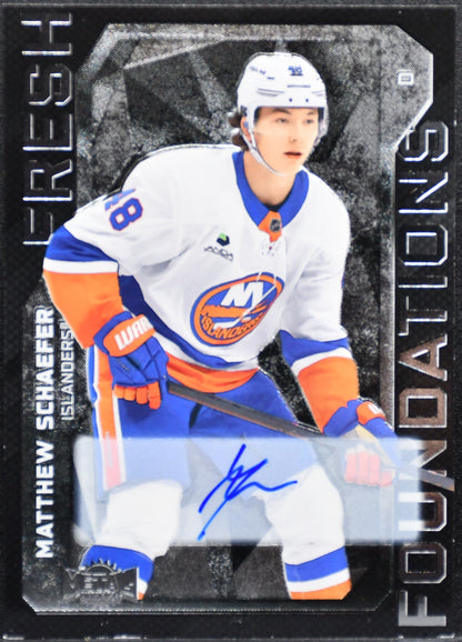 Upper Deck Matthew Schaefer Auto Fresh Foundations New York Islanders 25/26 Metal Universe