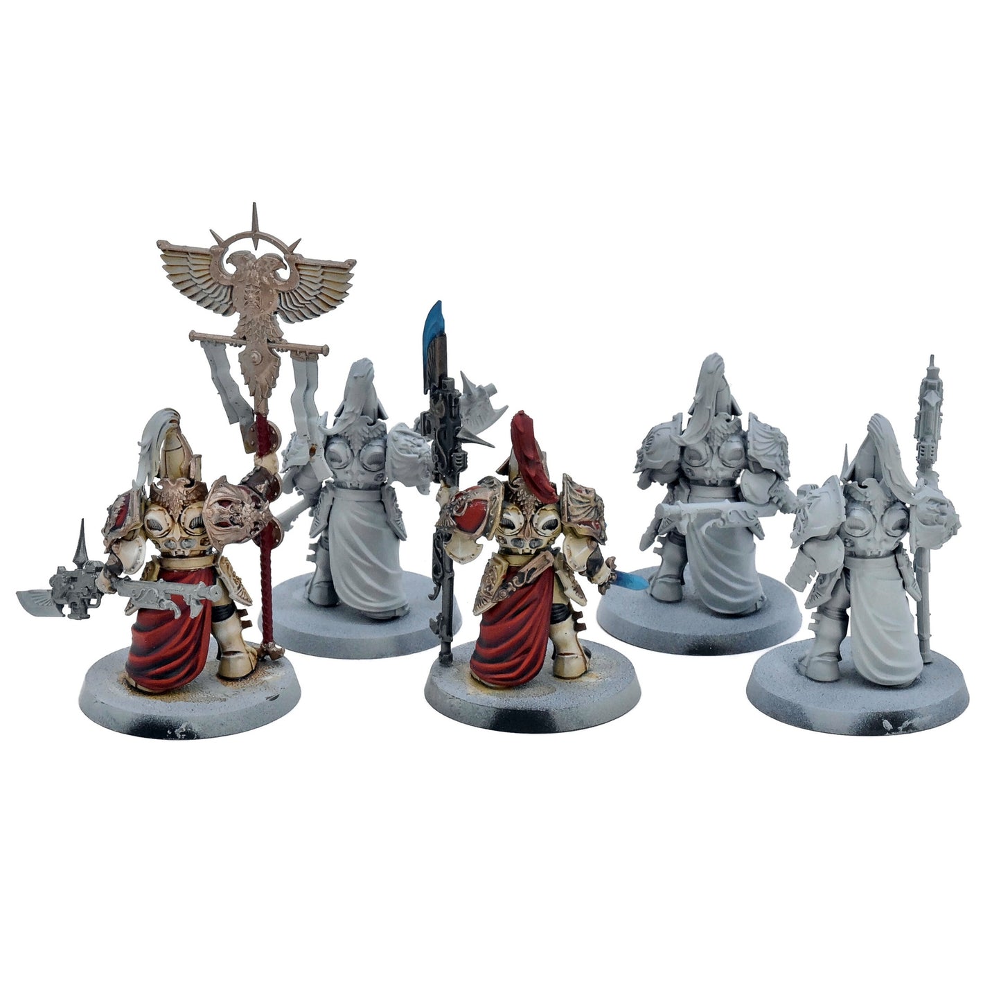 ADEPTUS CUSTODES 5 Custodian Wardens With Vertus Praetor #2 Warhammer 40K 1674