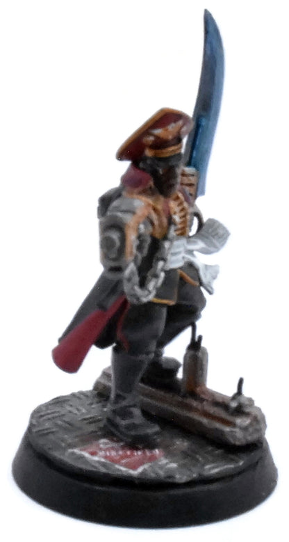 ASTRA MILITARUM Commissar #1 WELL PAINTED Warhammer 40K 6157