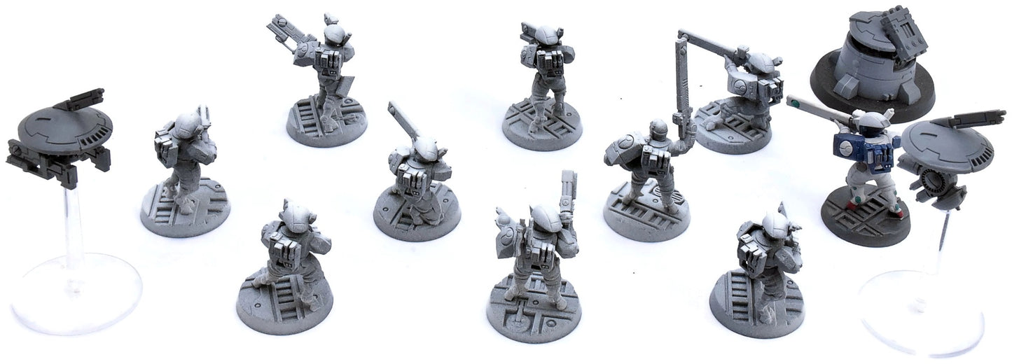 TAU EMPIRE 10 Fire Warrior Strike Team #1 Warhammer 40K 6195