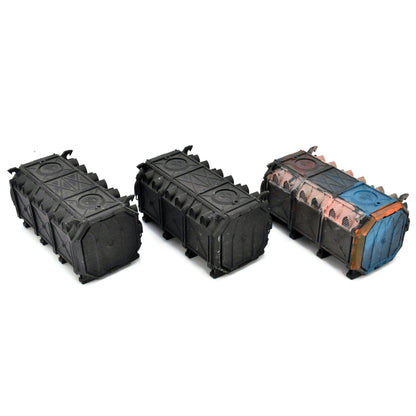 SCENERY & TERRAIN 3 Battlezone Manufactorum Containers #2 Warhammer 40K 2077