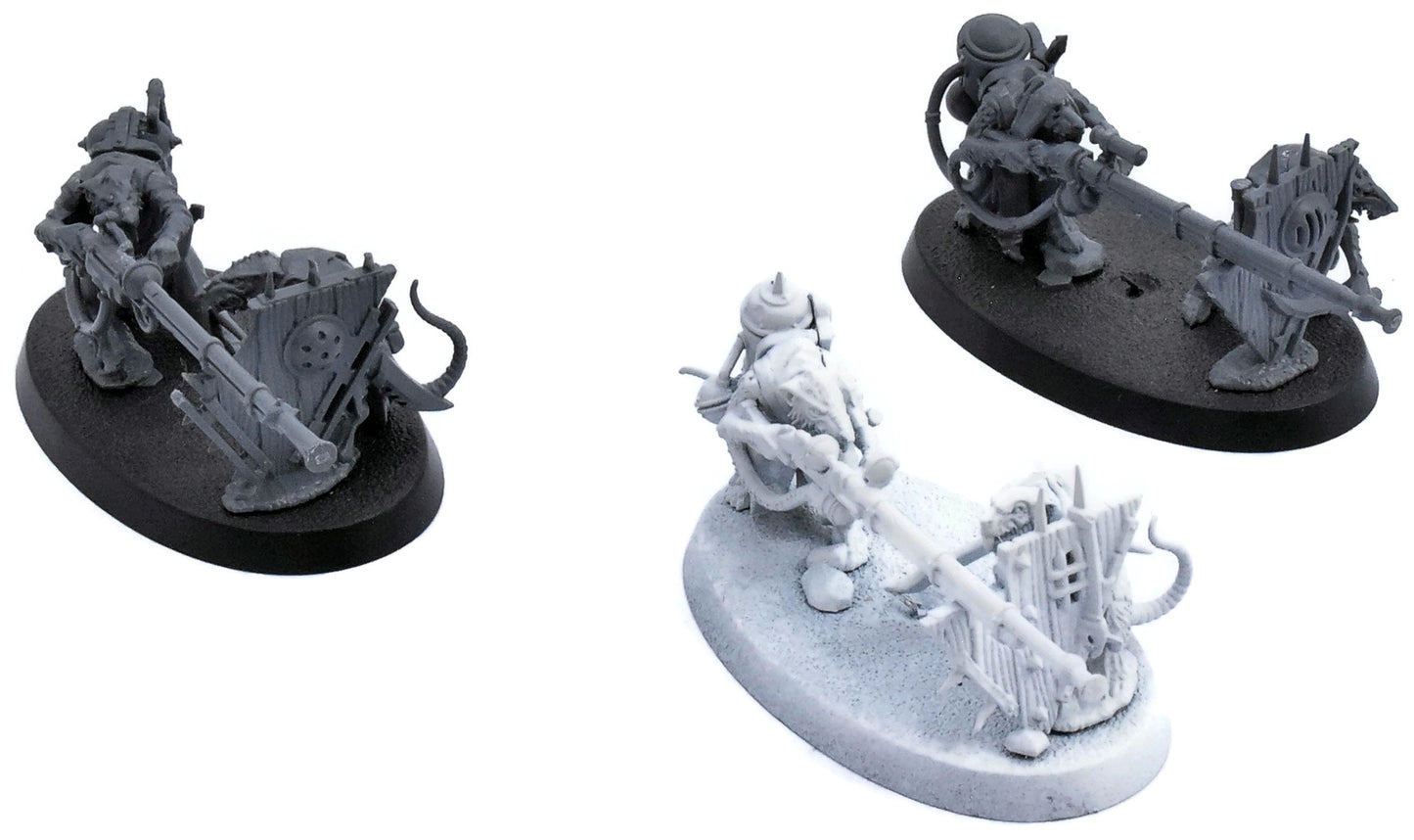 SKAVEN 3 Skaven Warplock Jezzails #1 Warhammer Sigmar 6447