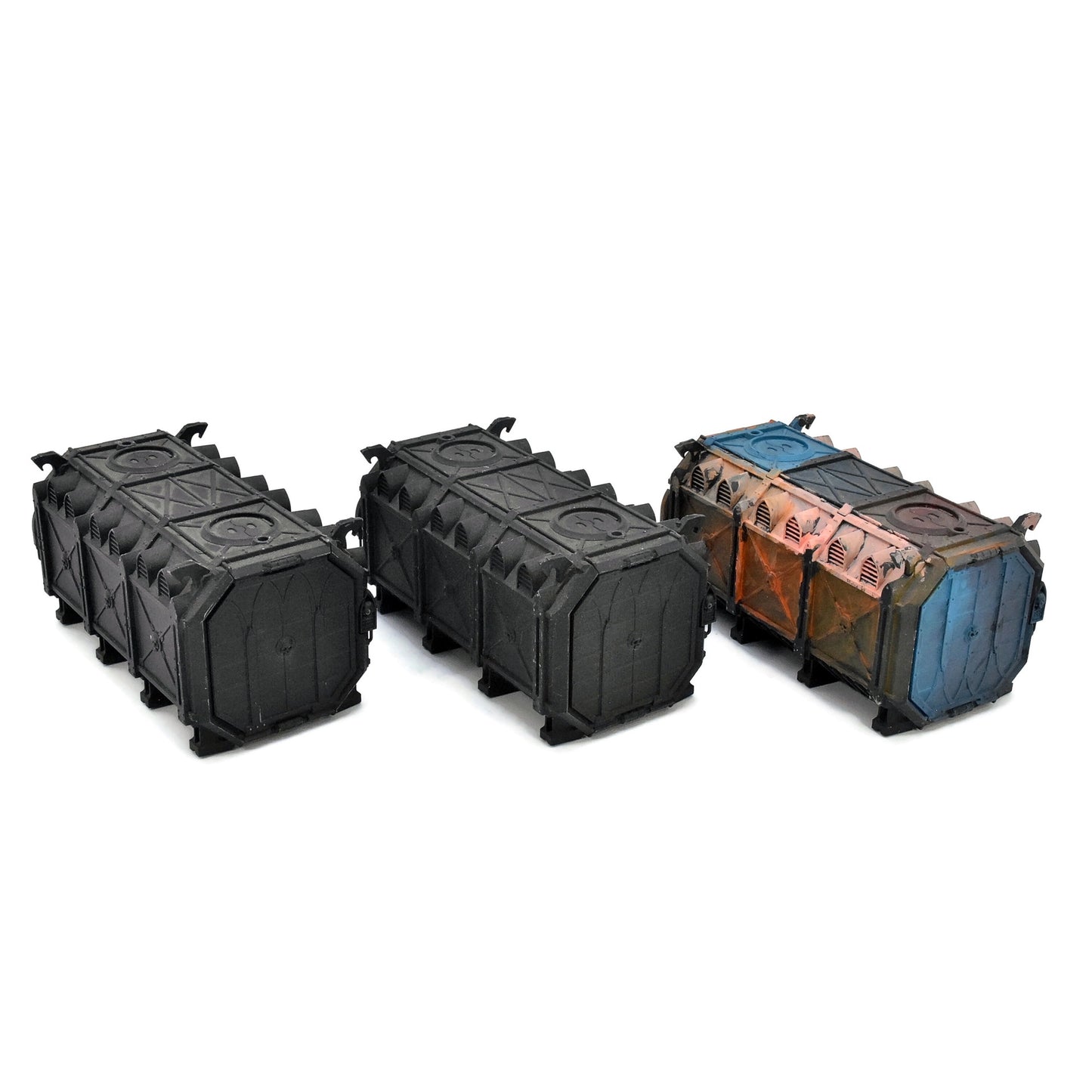 SCENERY & TERRAIN 3 Battlezone Manufactorum Containers #2 Warhammer 40K 2077