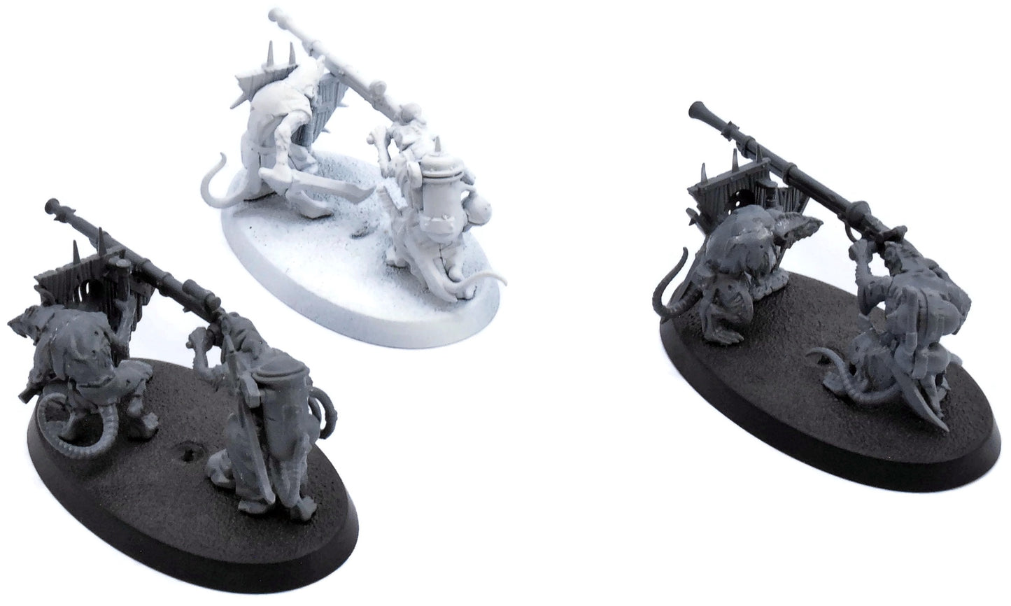 SKAVEN 3 Skaven Warplock Jezzails #1 Warhammer Sigmar 6447