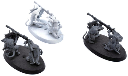 SKAVEN 3 Skaven Warplock Jezzails #1 Warhammer Sigmar 6447